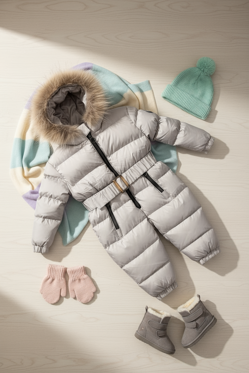 HC KİDS BEBEK ASTRONOT TULUM GRİ