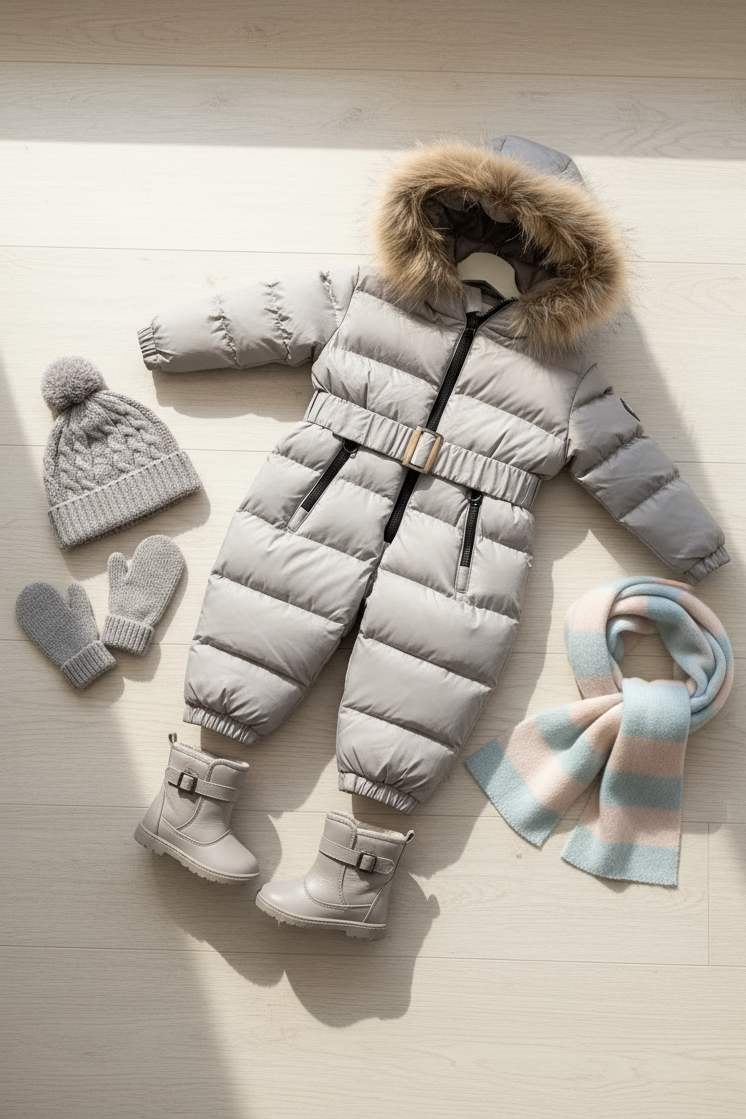 HC KİDS BEBEK ASTRONOT TULUM GRİ