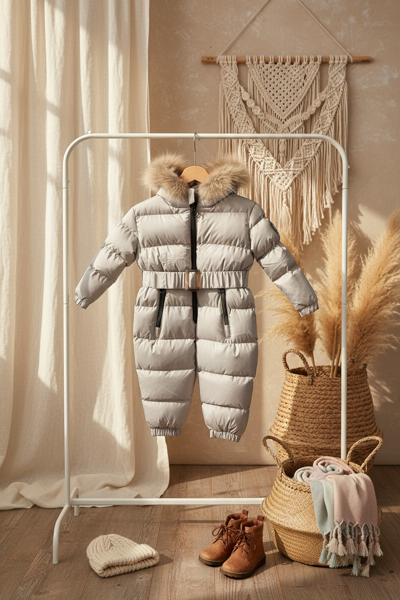 HC KİDS BEBEK ASTRONOT TULUM GRİ