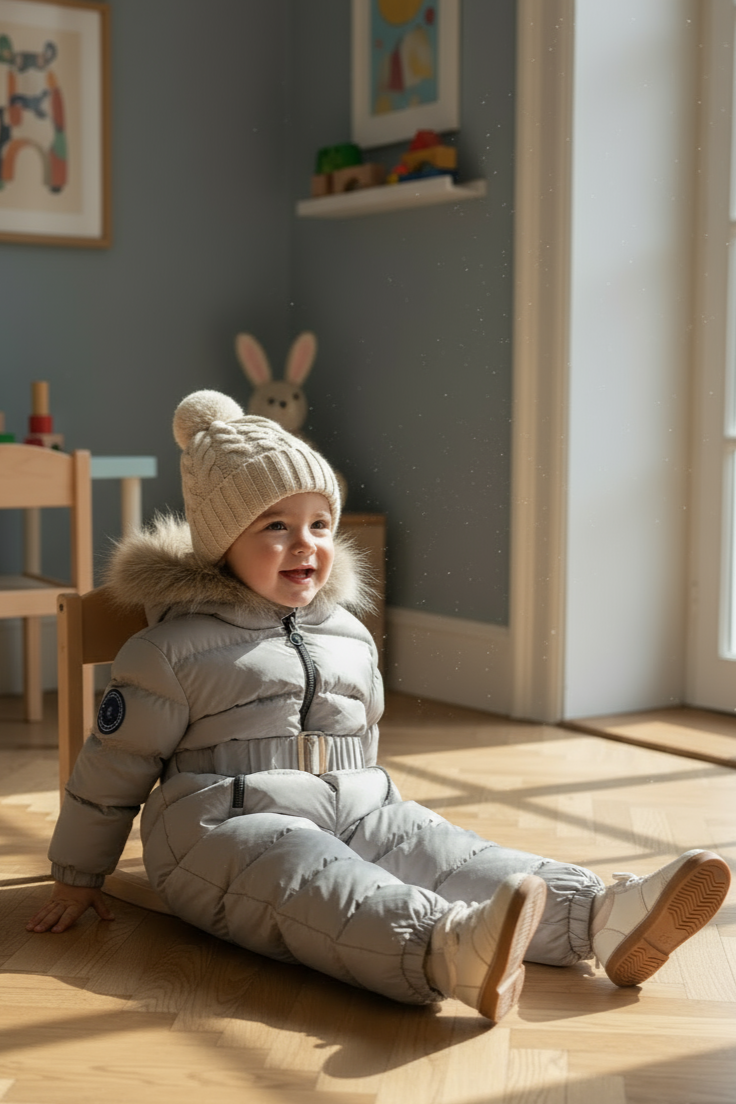 HC KİDS BEBEK ASTRONOT TULUM GRİ