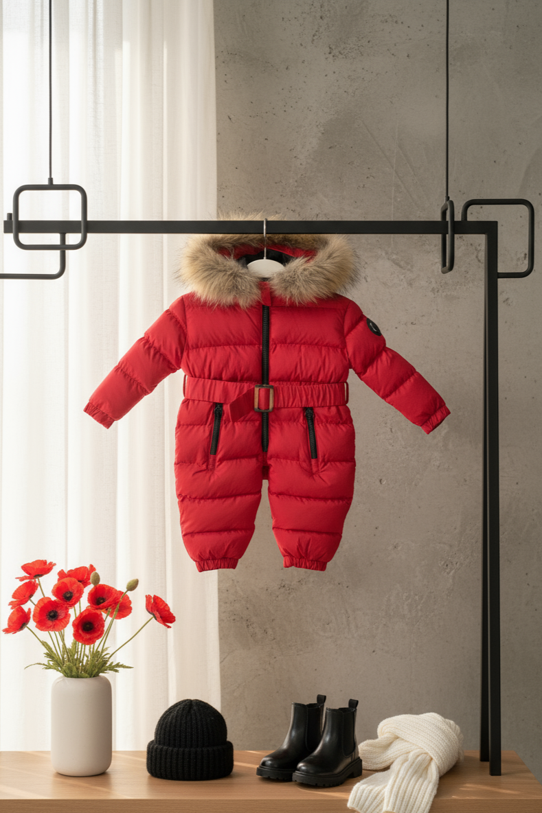 HC KİDS ASTRONOT BEBEK TULUM KIRMIZI