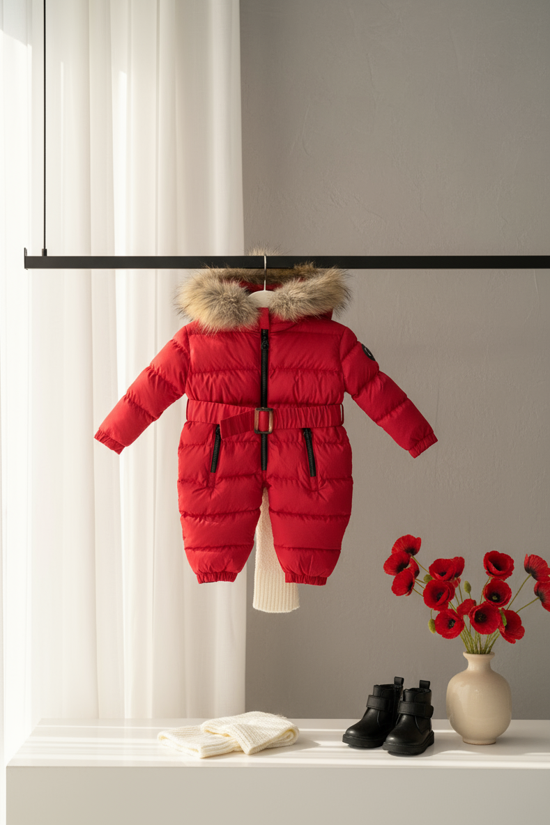 HC KİDS ASTRONOT BEBEK TULUM KIRMIZI