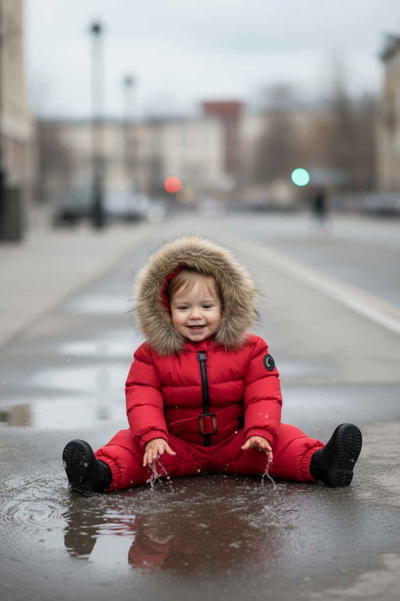 HC KİDS ASTRONOT BEBEK TULUM KIRMIZI