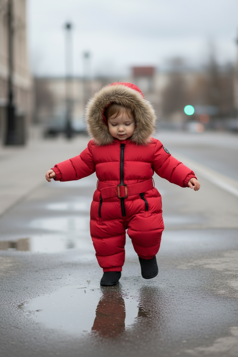 HC KİDS ASTRONOT BEBEK TULUM KIRMIZI