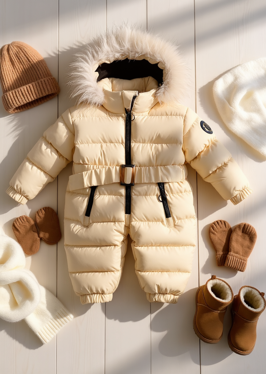 HC KİDS BEBEK ASTRONOT TULUM AÇIK SARI