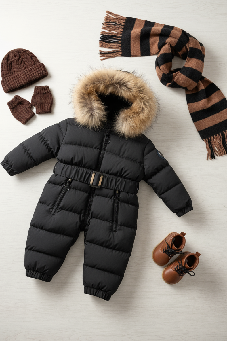 HC KİDS BEBEK ASTRONOT TULUM SİYAH