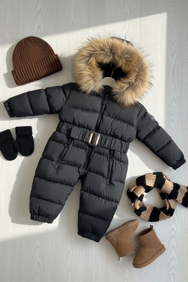 HC KİDS BEBEK ASTRONOT TULUM SİYAH