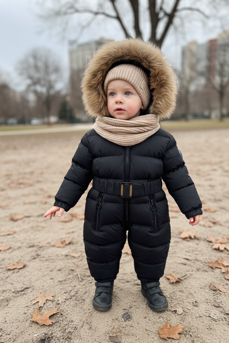 HC KİDS BEBEK ASTRONOT TULUM SİYAH