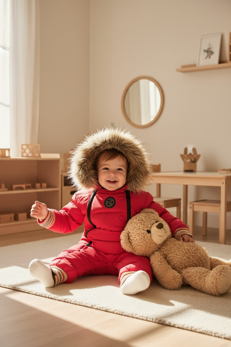 HC KİDS BEBEK ÇİFT FERMUARLI ASTRONOT TULUM