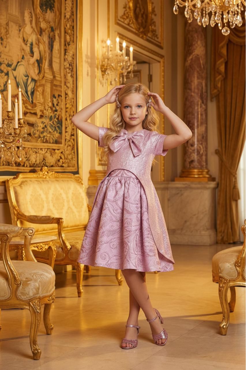 Pembe Kaftanlı Kız Çocuk Takım | HC Kids