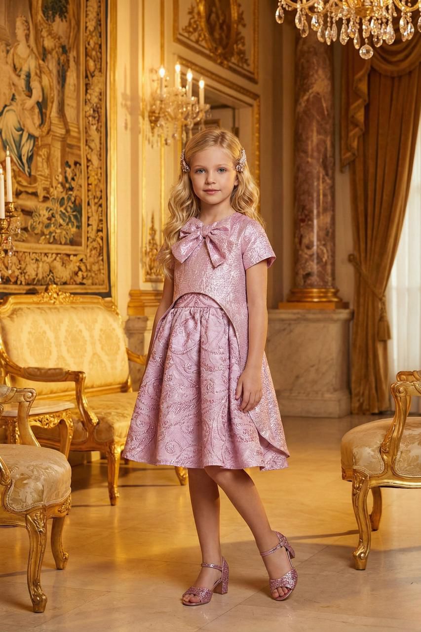Pembe Kaftanlı Kız Çocuk Takım | HC Kids