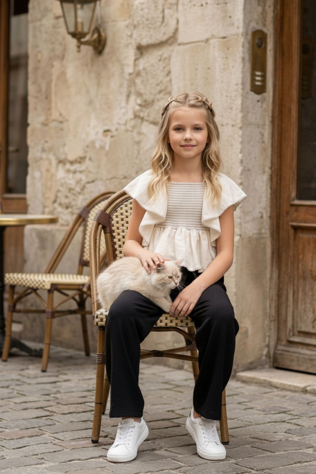 HC Kids 5/16 Yaş Kız Çocuk Pantolon Bluz Takım