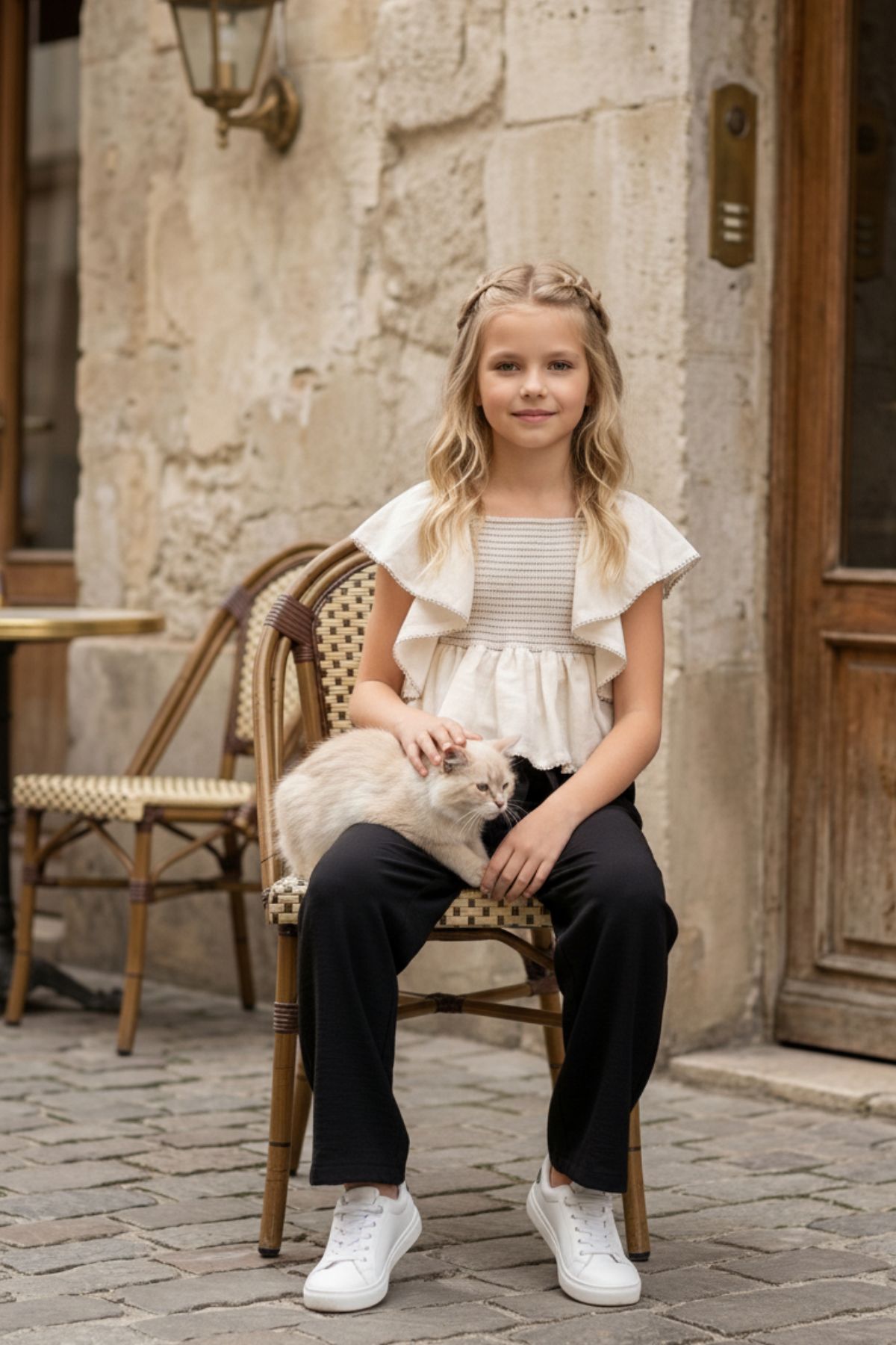 HC Kids 5/16 Yaş Kız Çocuk Pantolon Bluz Takım