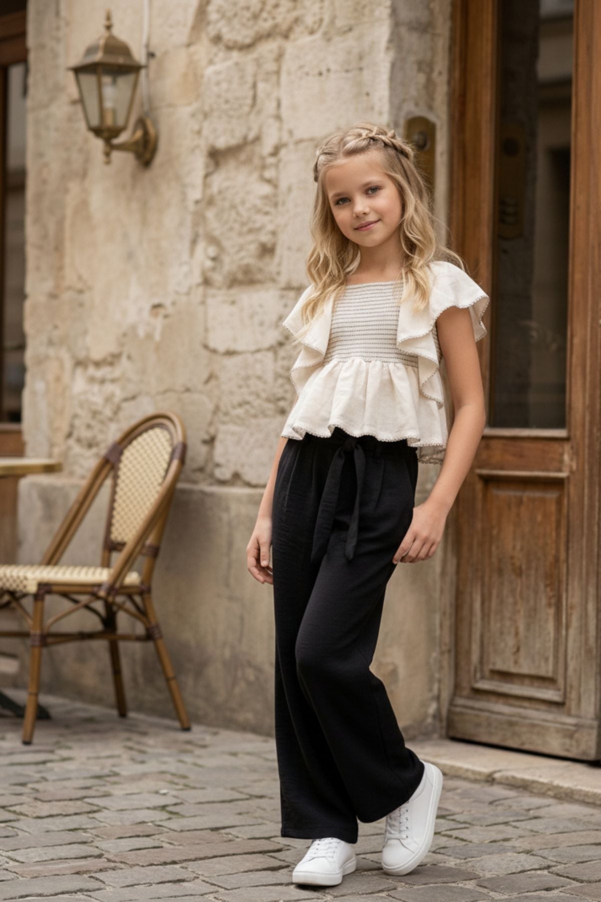 HC Kids 5/16 Yaş Kız Çocuk Pantolon Bluz Takım