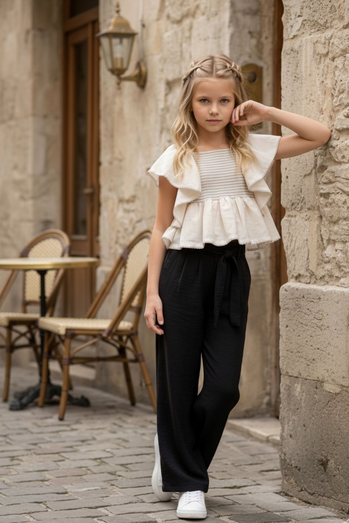 HC Kids 5/16 Yaş Kız Çocuk Pantolon Bluz Takım