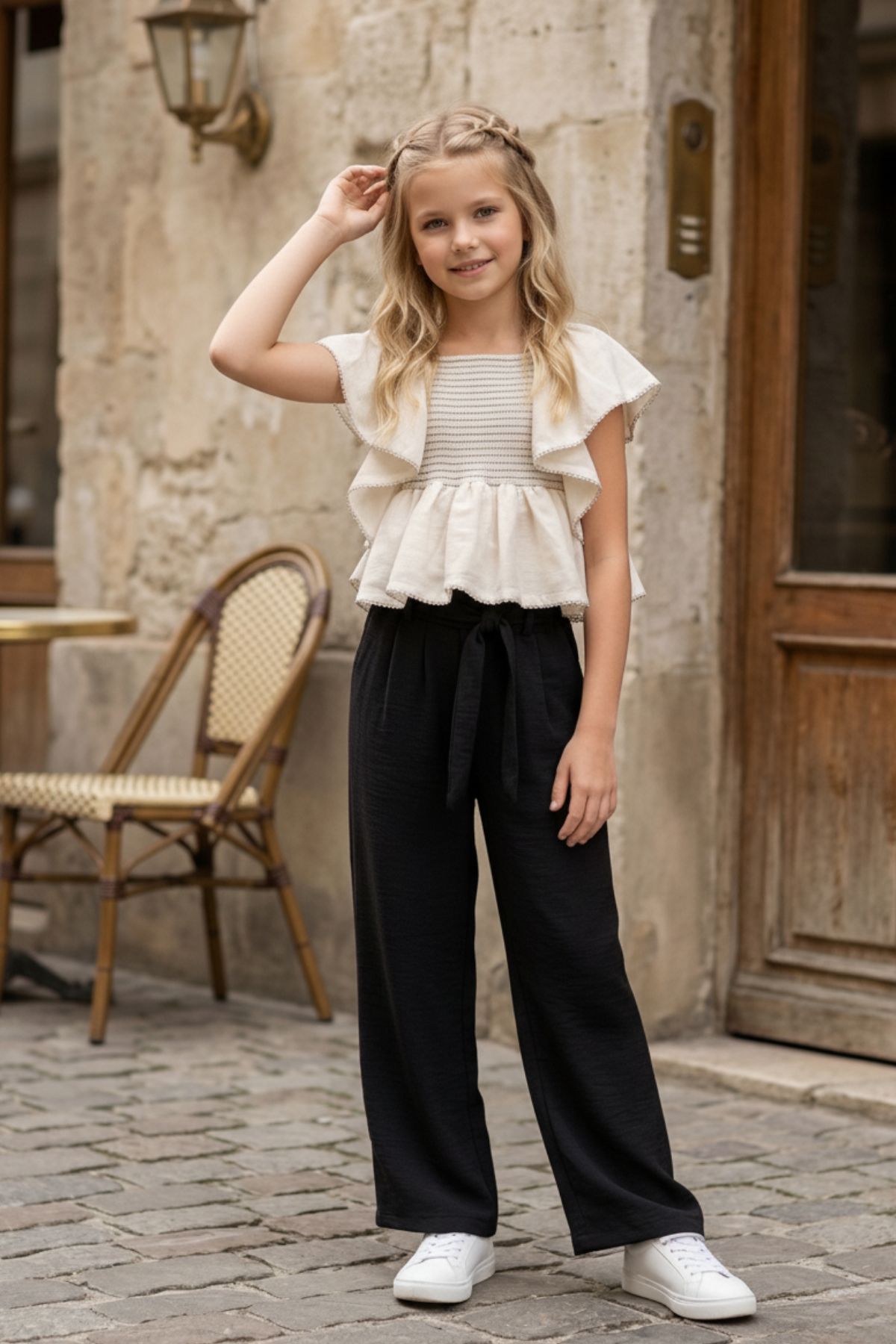 HC Kids 5/16 Yaş Kız Çocuk Pantolon Bluz Takım